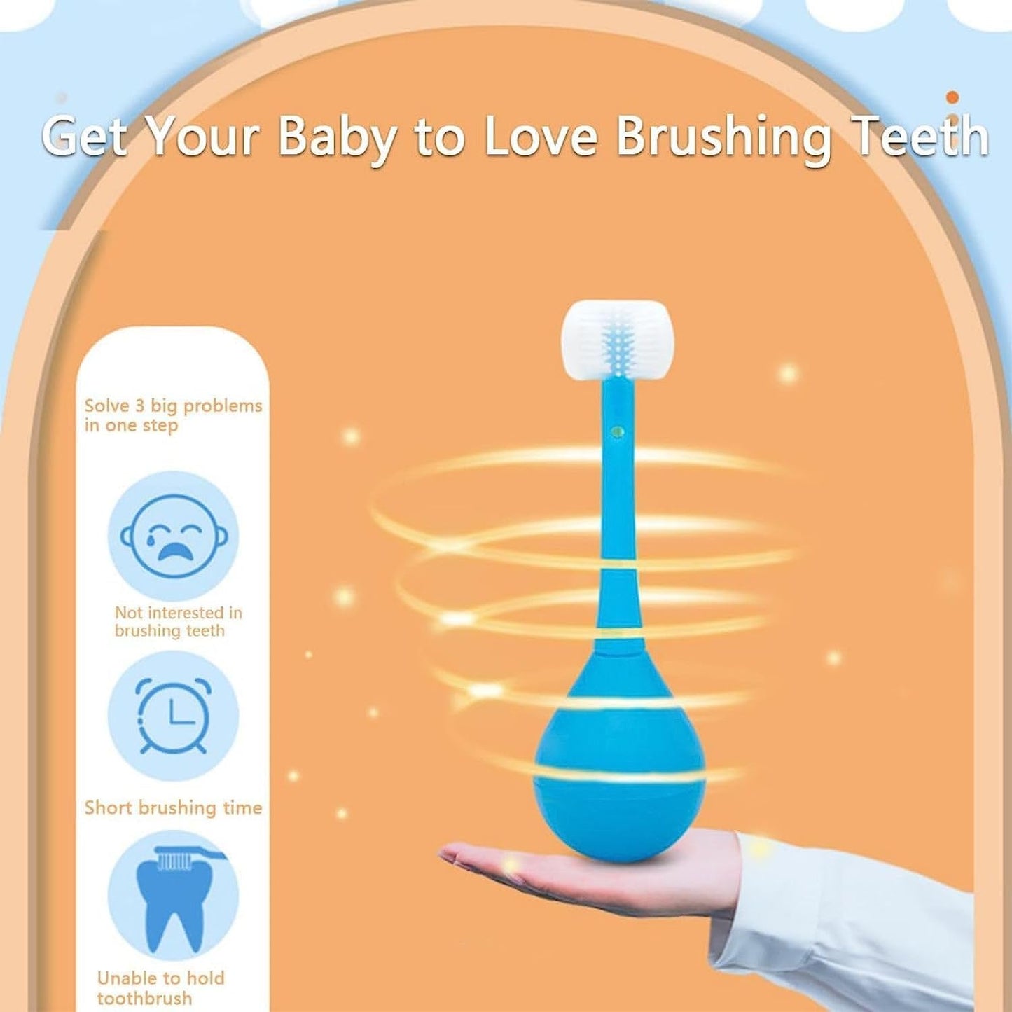 Three-Sided Children's Toothbrush BABY BRUSH