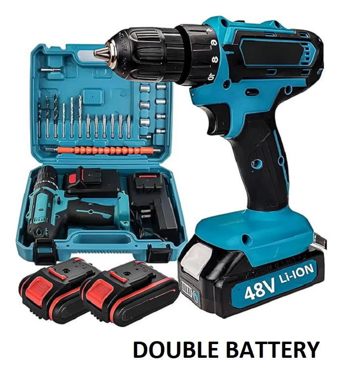 CORDLESS DRILL SET (DOUBLE BATTERY)