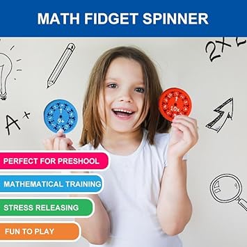MATH FIDGET SPINNER ( 9 PCS SET)