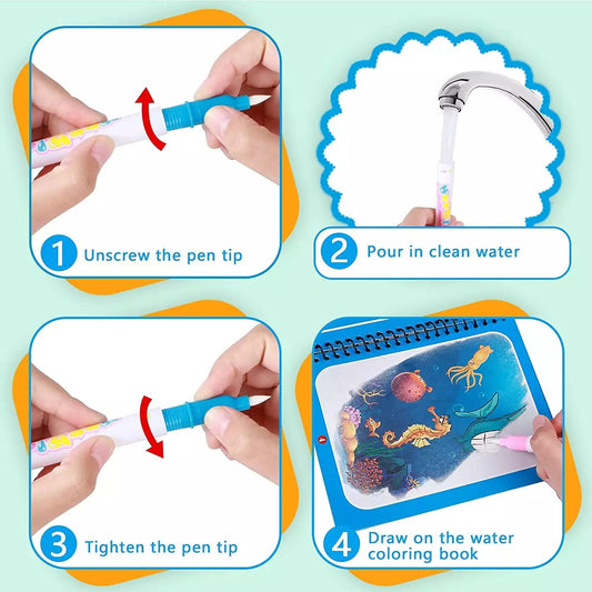 MAGIC WATER BOOK WITH PEN