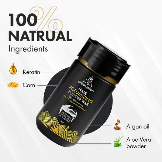 Volumizing Hair Styling Powder Wax (5g) | Strong Hold | Instant Hair Volume | Matte Finish | Unisex Hair Volumizer