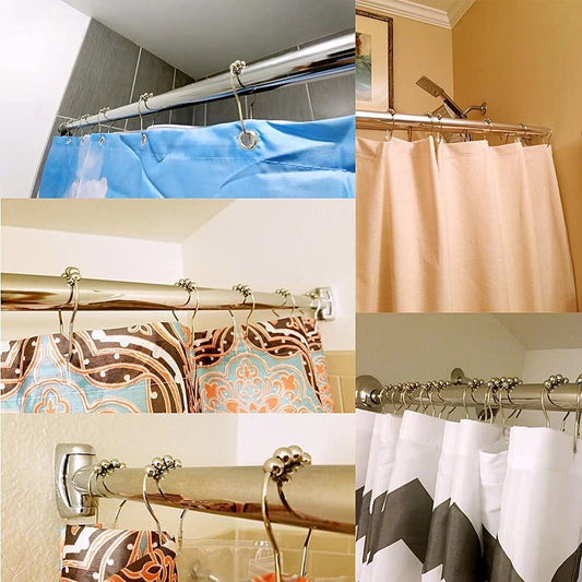 Steel Curtain Rings 12 PCS SET