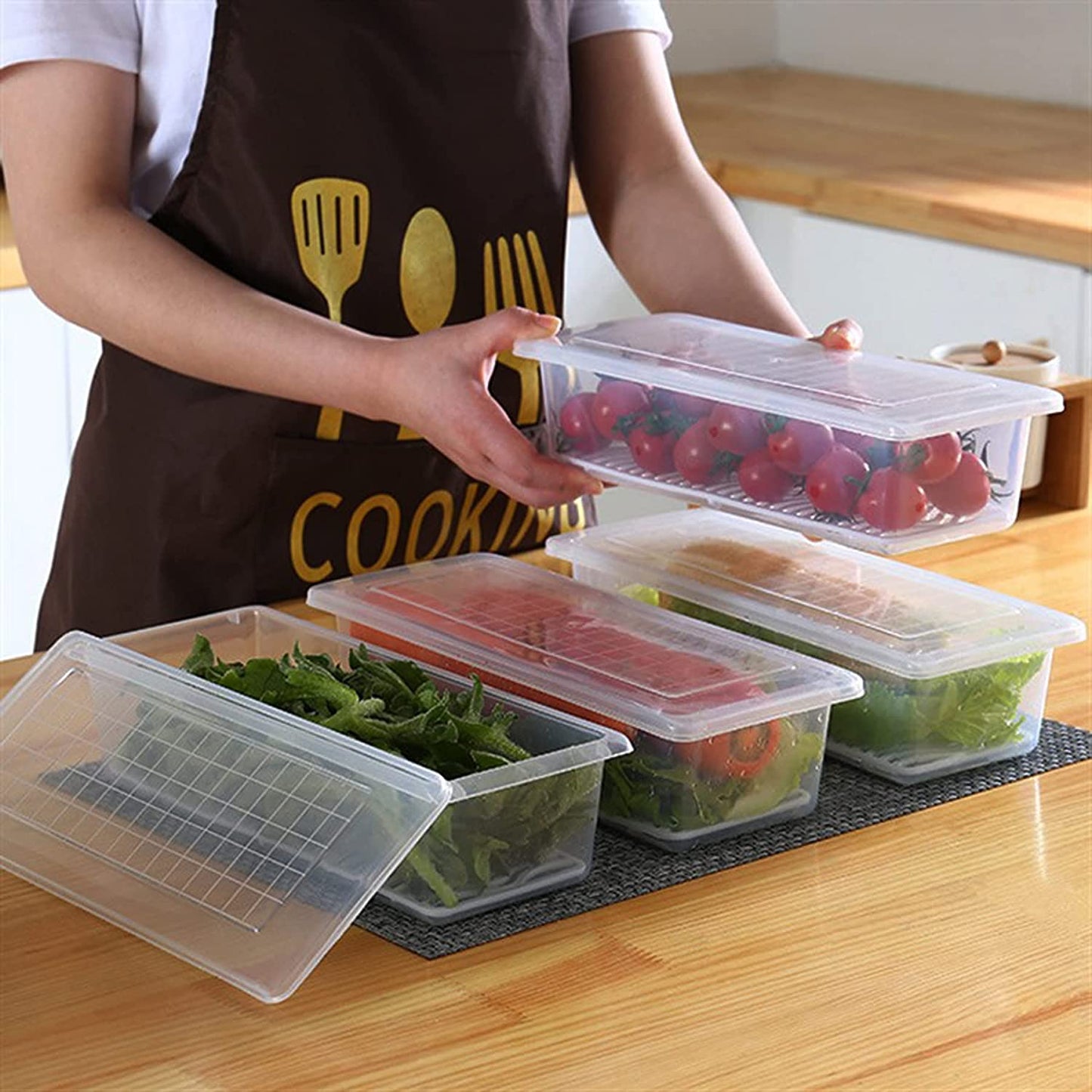 FISH VEGETABLE STORAGE FISH CONTAINER (1 PIS)