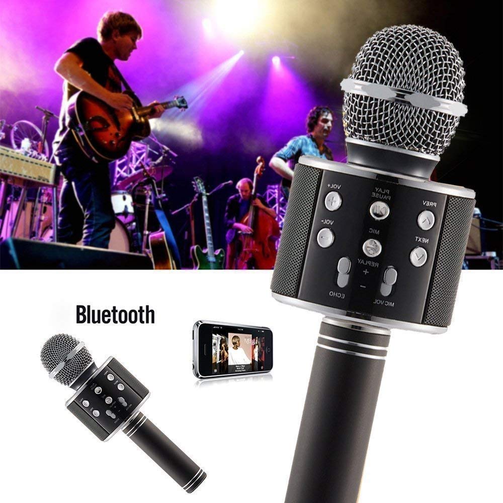 Round Microphone Wireless Bluetooth