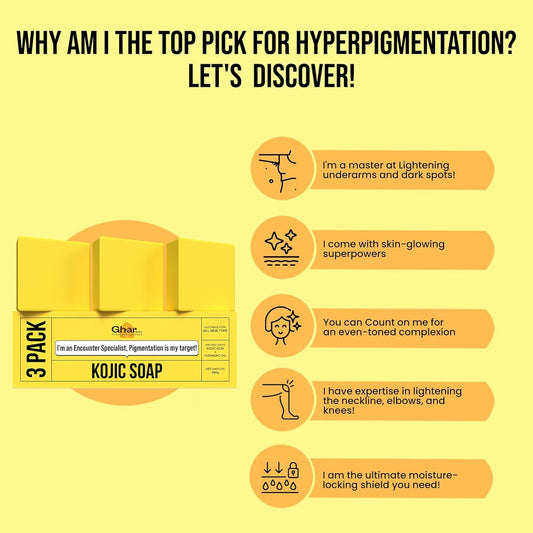 GHAR SOAPS Kojic Acid 2% Soap with Niacinamide | For Pi - view 2