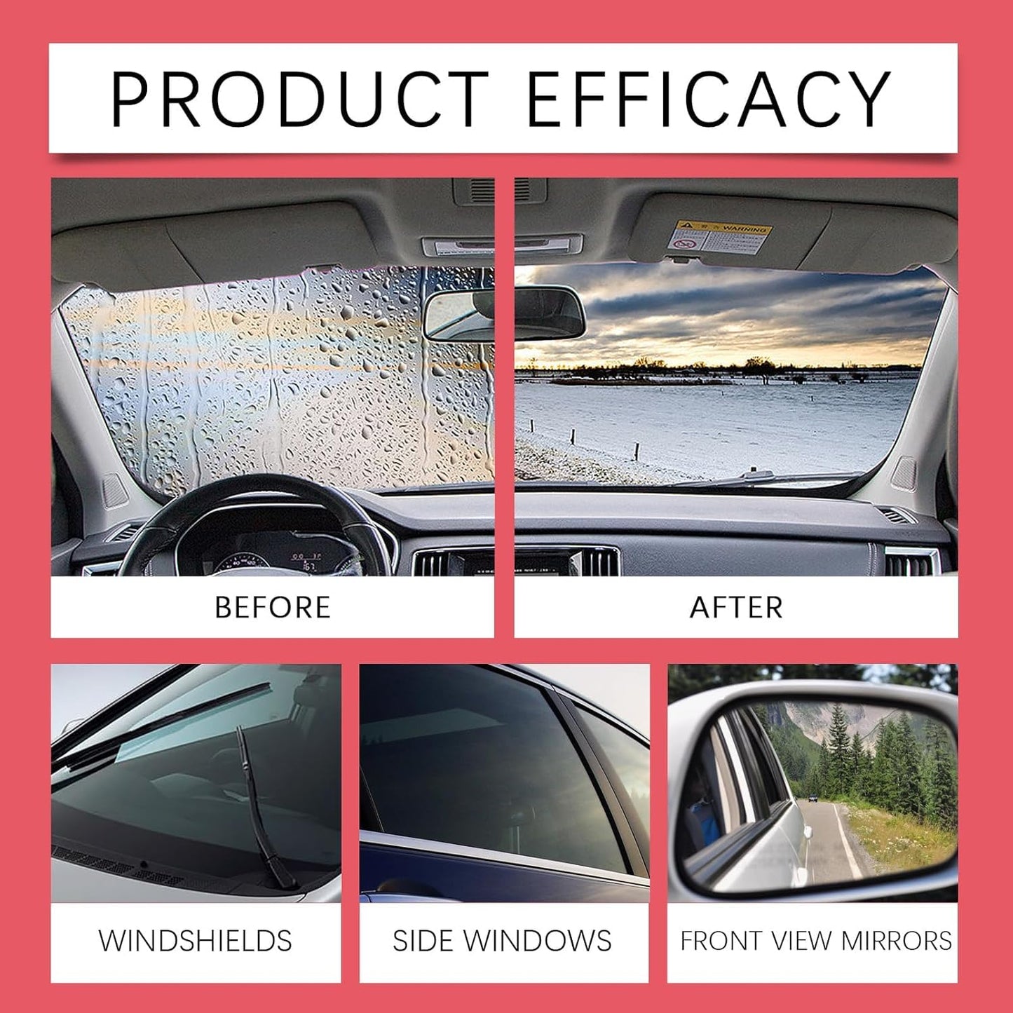 Car Glass Oil Film Remover glass cleaner