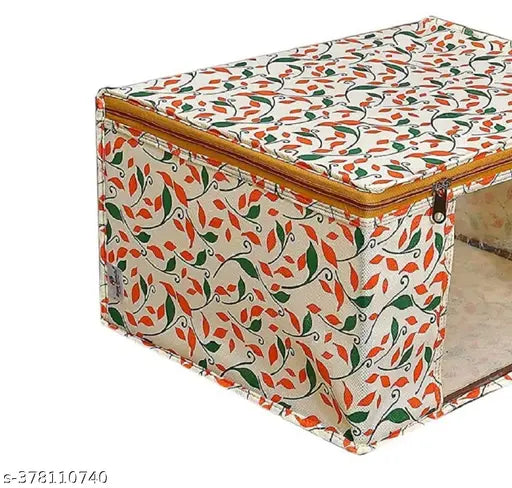 PACK OF 6 | Non-Woven Printed Saree Cover/Cloth Storage/Orga - Image 2