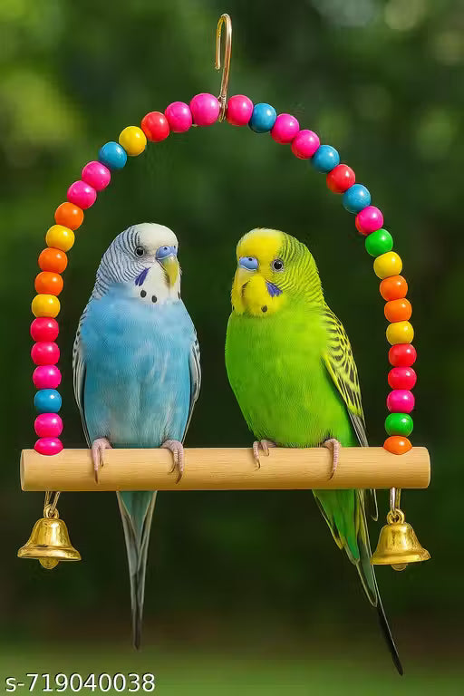 Beak Bite Colorful Bird Toy Set for Budgies, Lovebirds & Par - 4