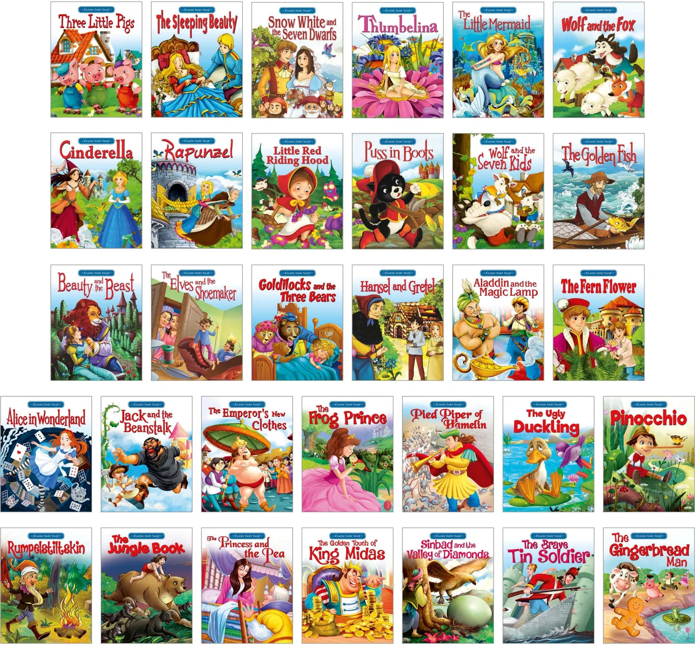 Pinwheel Classic Fairy Tales Story Books – Set of 4 | English | Illustrated Children's Books