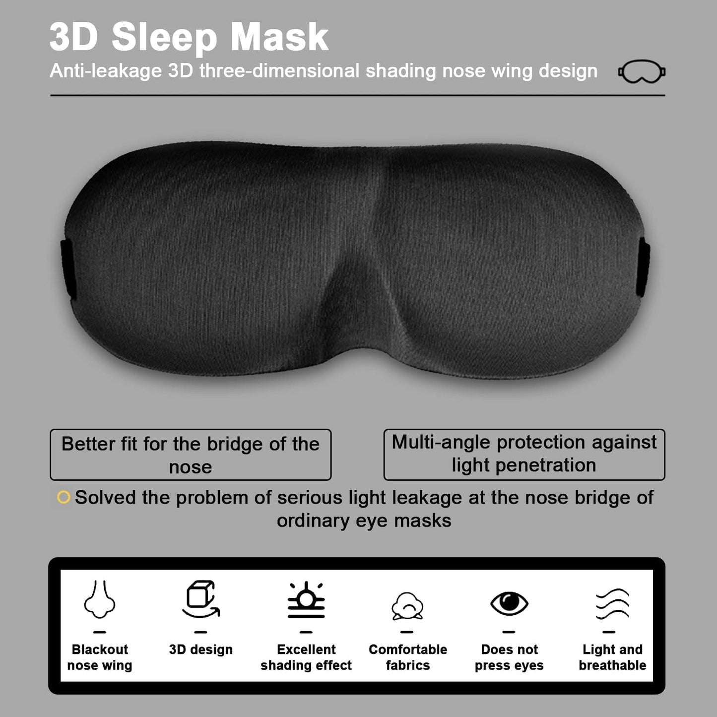 NEW BLACK EYE MASK
