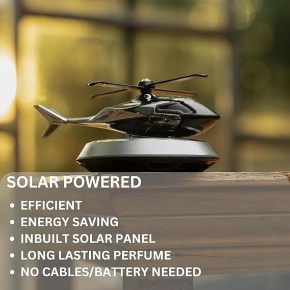 HELICOPTER SOLAR CAR FRESHNER
