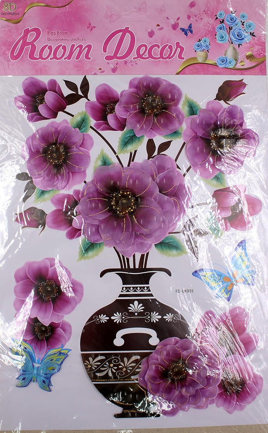 FLOWER WALL DECORATION STICKER (1 PIS)