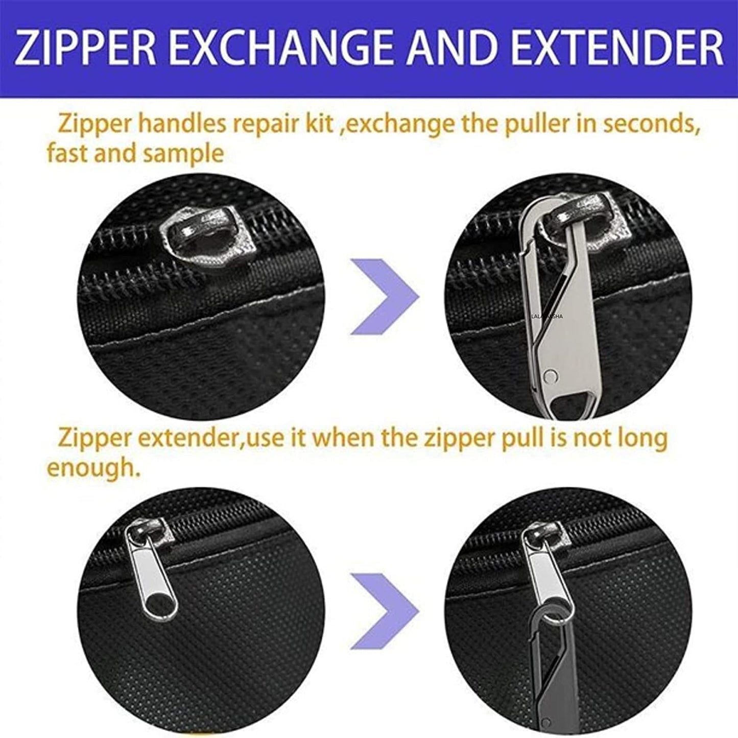 Zipper Pull Replacement Metal