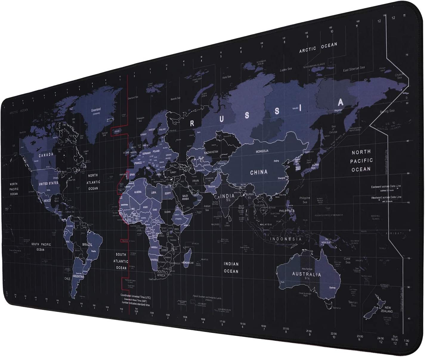 World Map Keyboard Mat