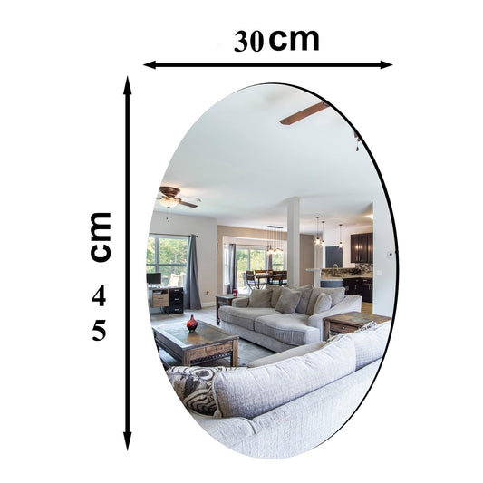 Ovel Shape Sticker Mirror (30*45)