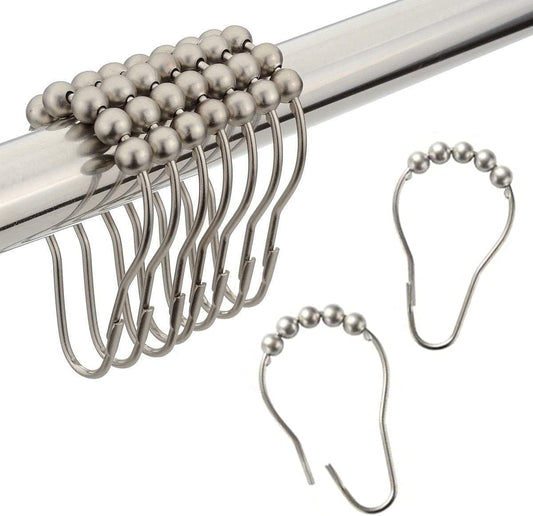 Steel Curtain Rings 12 PCS SET