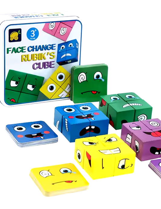 WOOD EXPRESSION CUBE PUZZLE