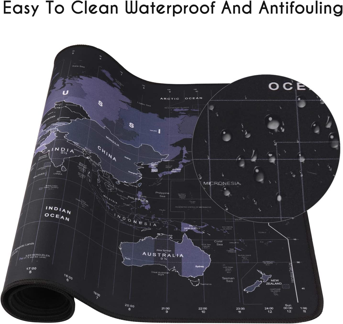 World Map Keyboard Mat