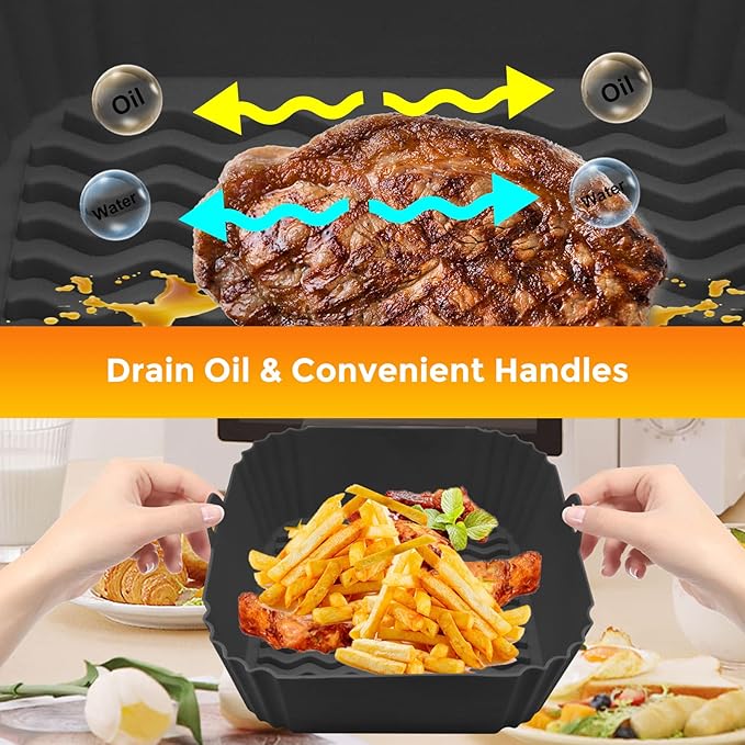 SQUARE SILICONE AIR FRY