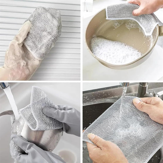 Double Layer Scrubbing Pad
