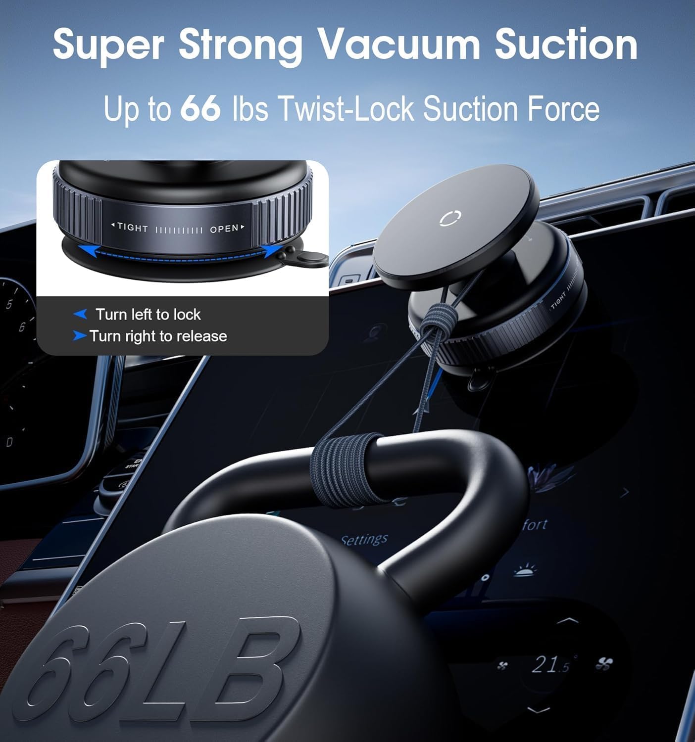 VACUUM CUP PHONE HOLDER