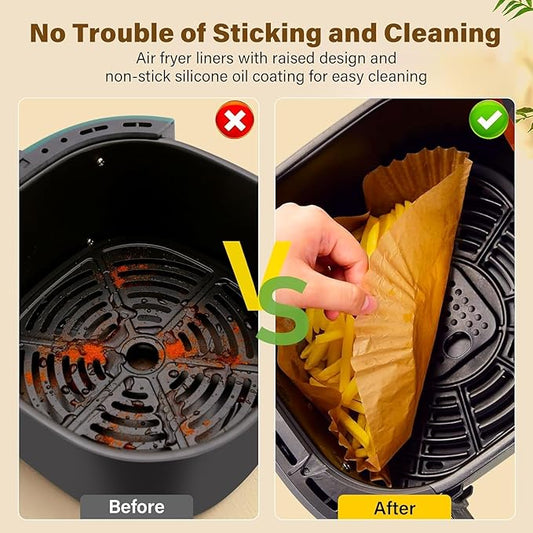 Air Fryer Paper Sheets (92-100  PCS)