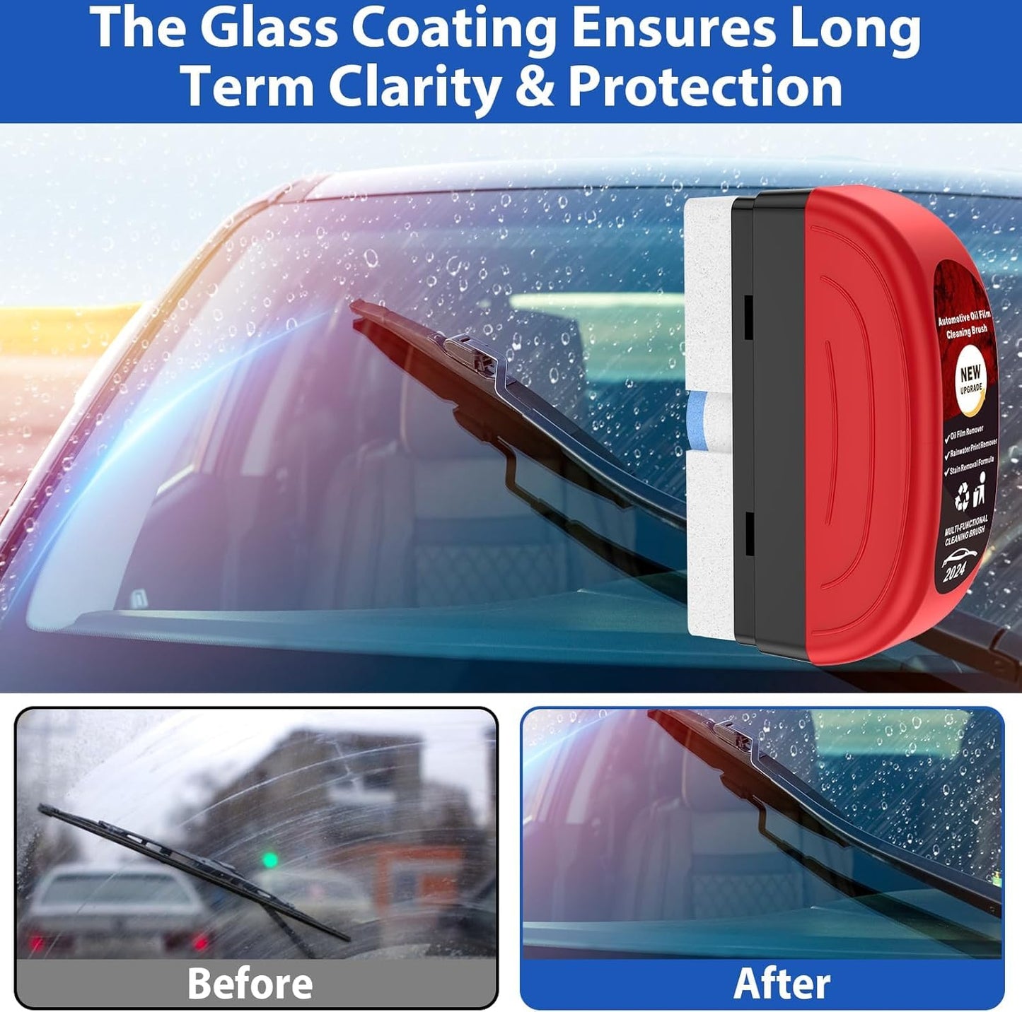 Car Glass Oil Film Remover glass cleaner