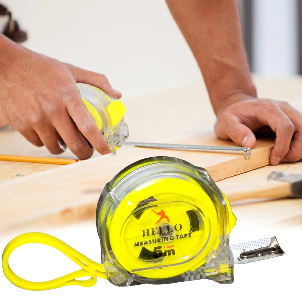 TRANSPARENT 5 MTR MEASURING TAPE