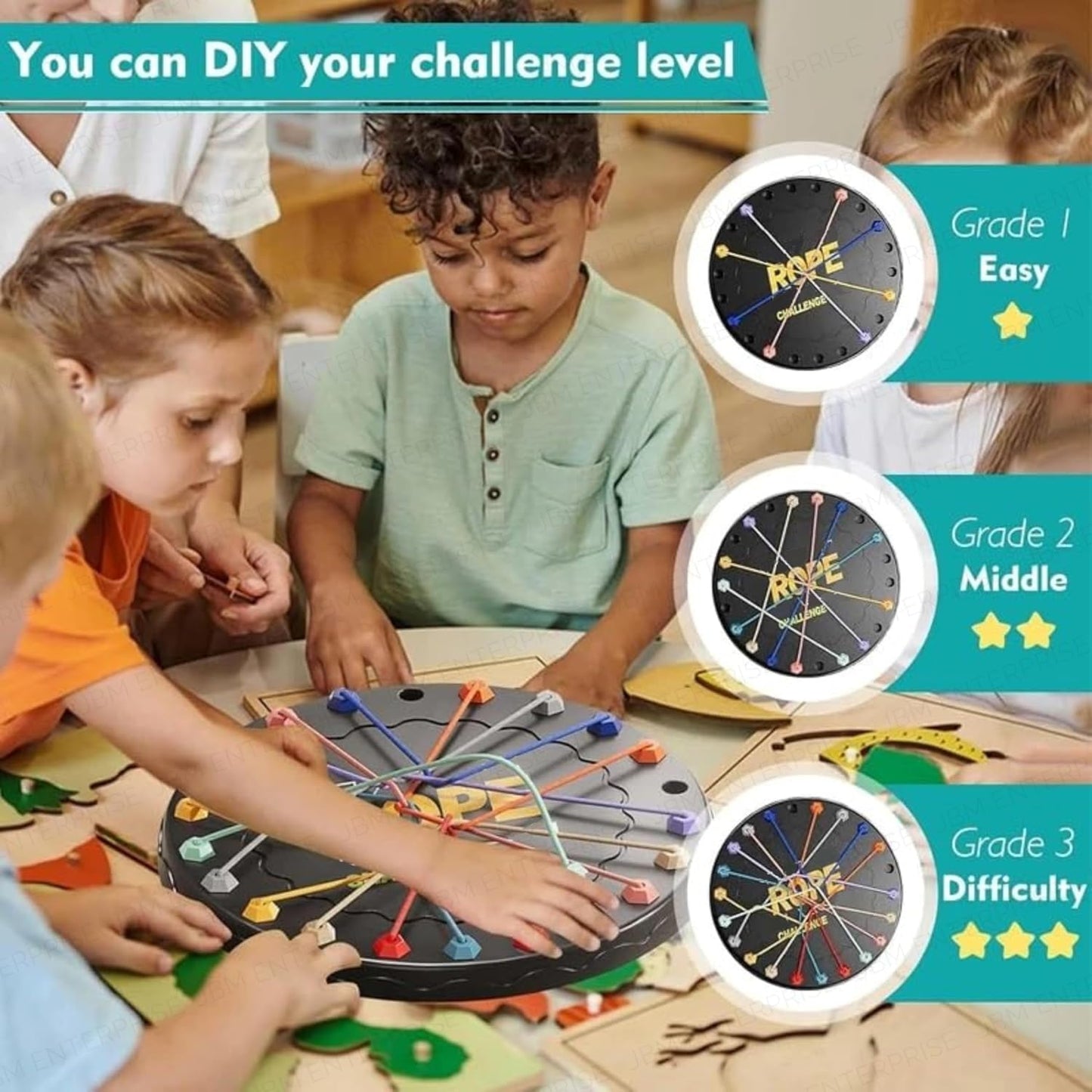 Rope Knot Untying Challenge Puzzle