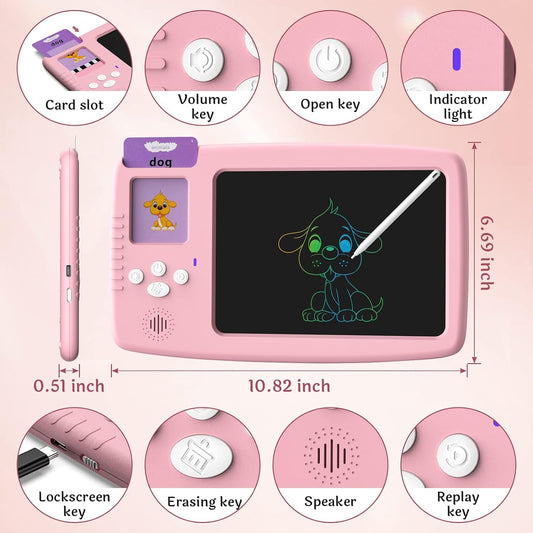 2 in 1 Talking Flash Card with Writing Tablet