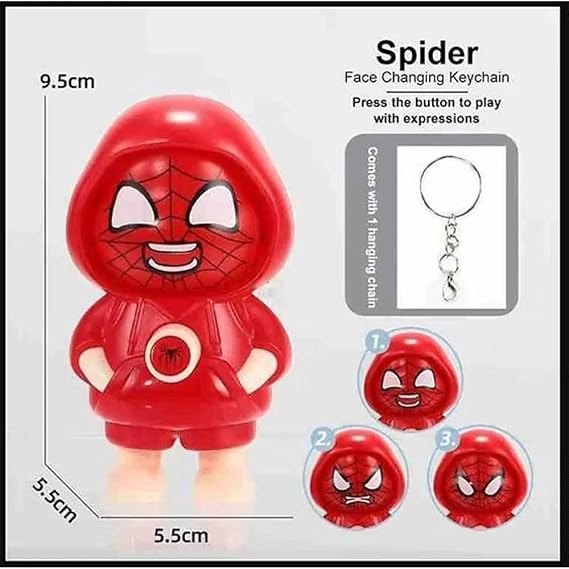 Spidermen Face Changing Keychain