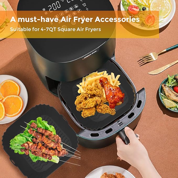SQUARE SILICONE AIR FRY