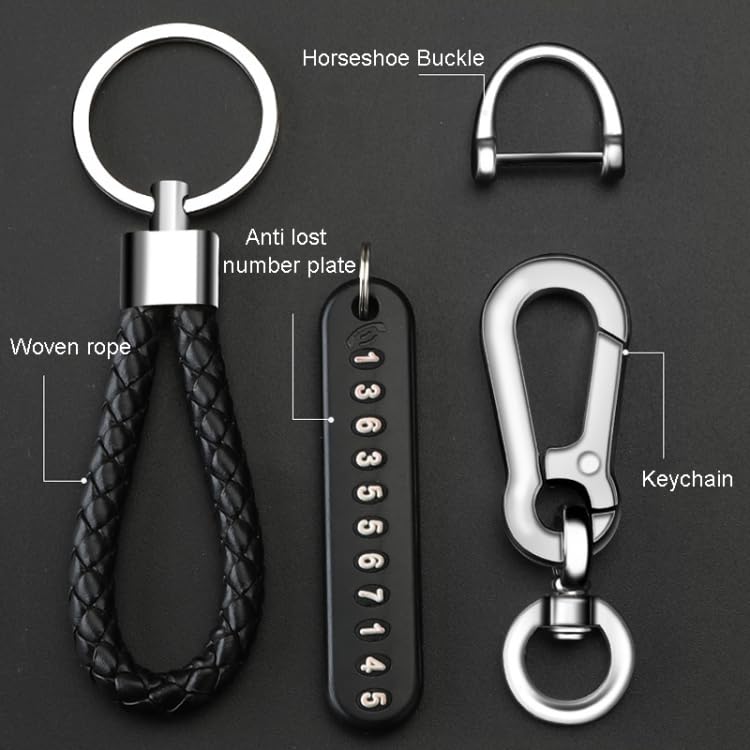 Car Keychain with Phone Number