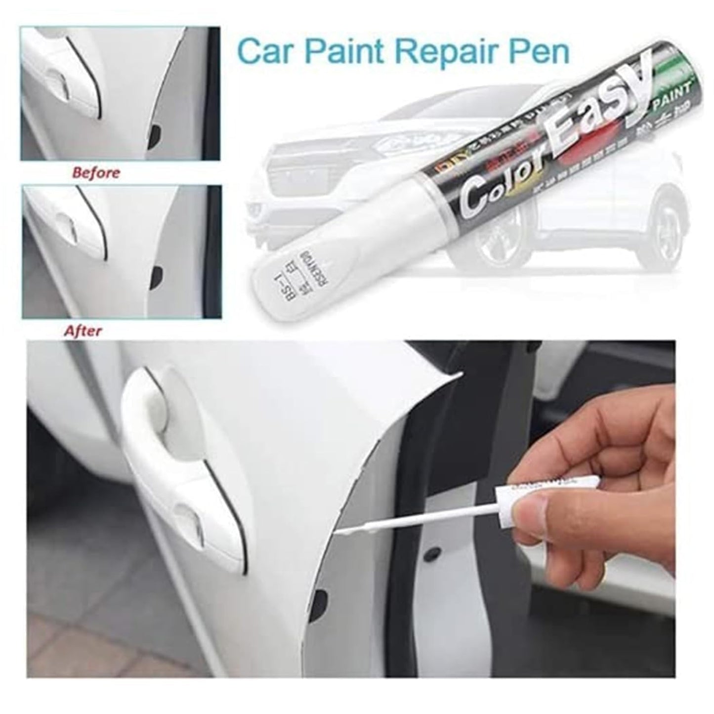 Car Scratch Remover Touch Up Paint Pen (WHITE)
