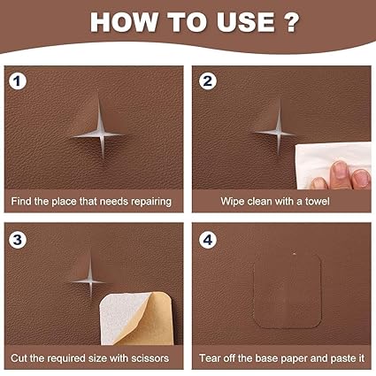 Leather Repair Patch BROWN (60*30 CM)
