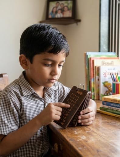 Wooden Multiplication Flash Card