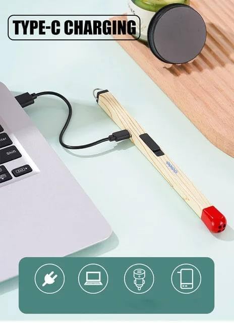 Match Stick Gas Lighter With Usb Cable