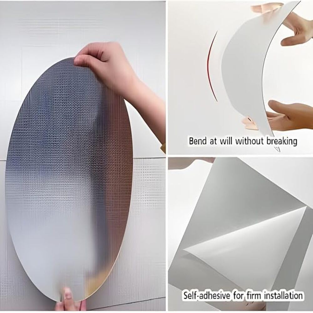 Ovel Shape Sticker Mirror (30*45)