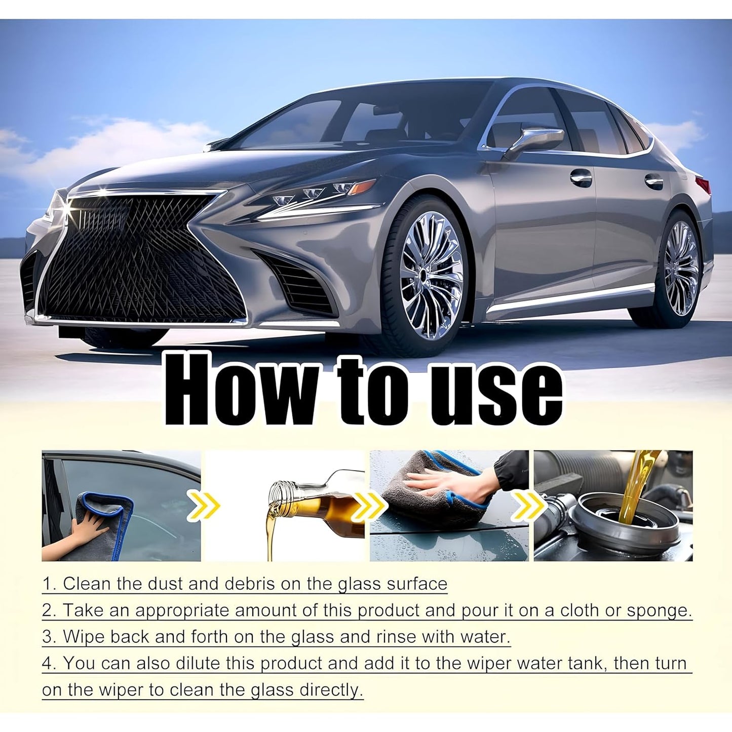 car Glass Oil Cleaner