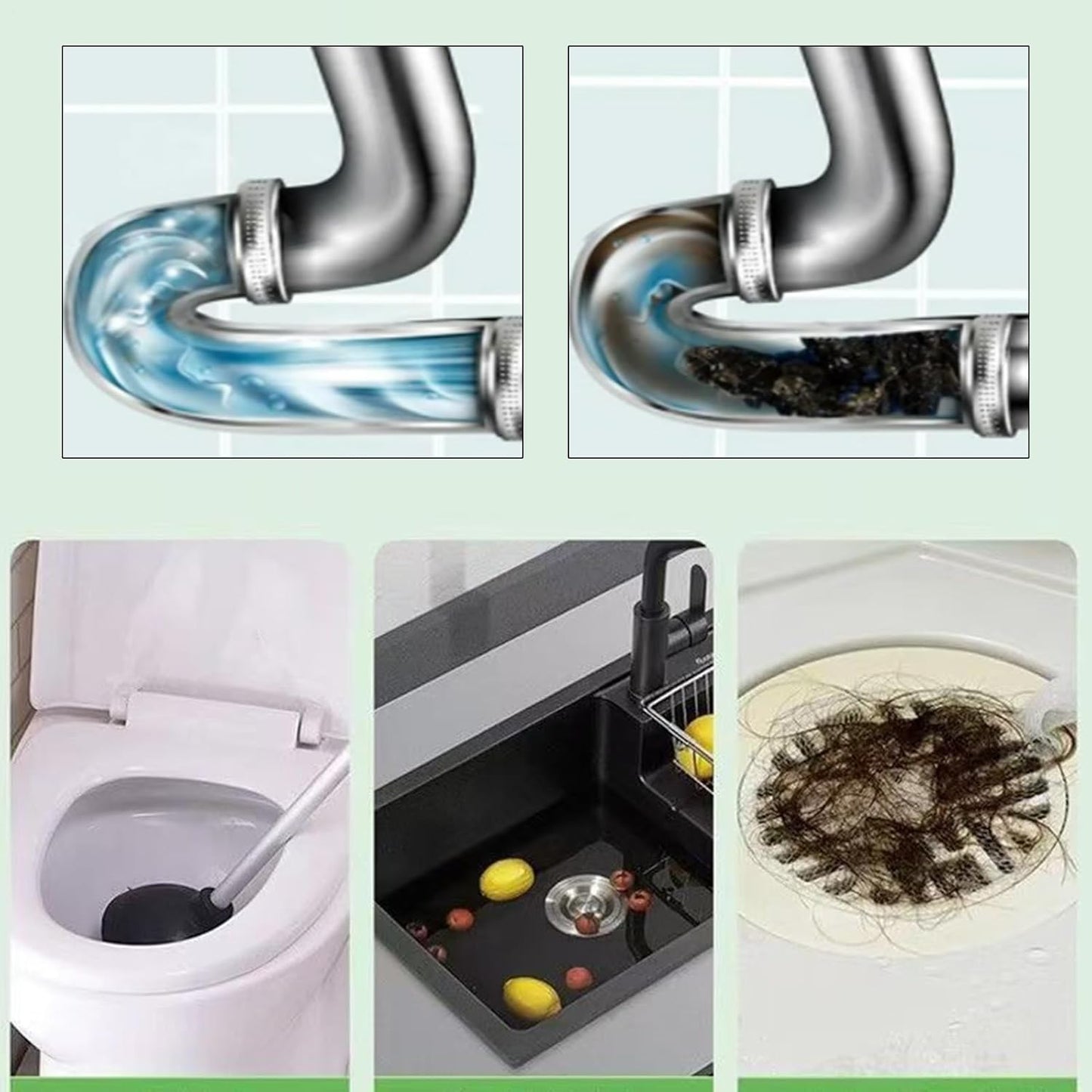 PIPE DRAIN CLEANER POWDER (5 PCS SET )