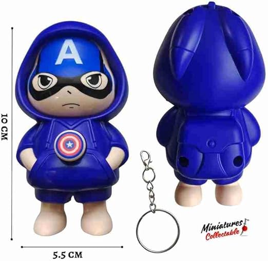 Captain America Face Changing Keychain