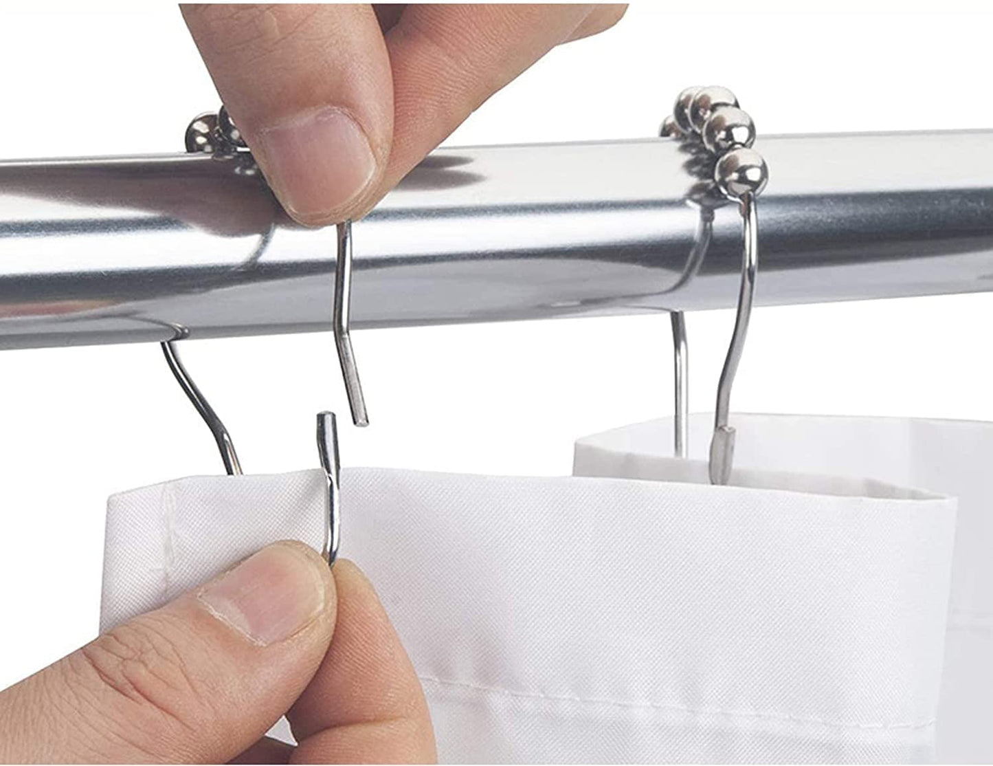 Steel Curtain Rings 12 PCS SET
