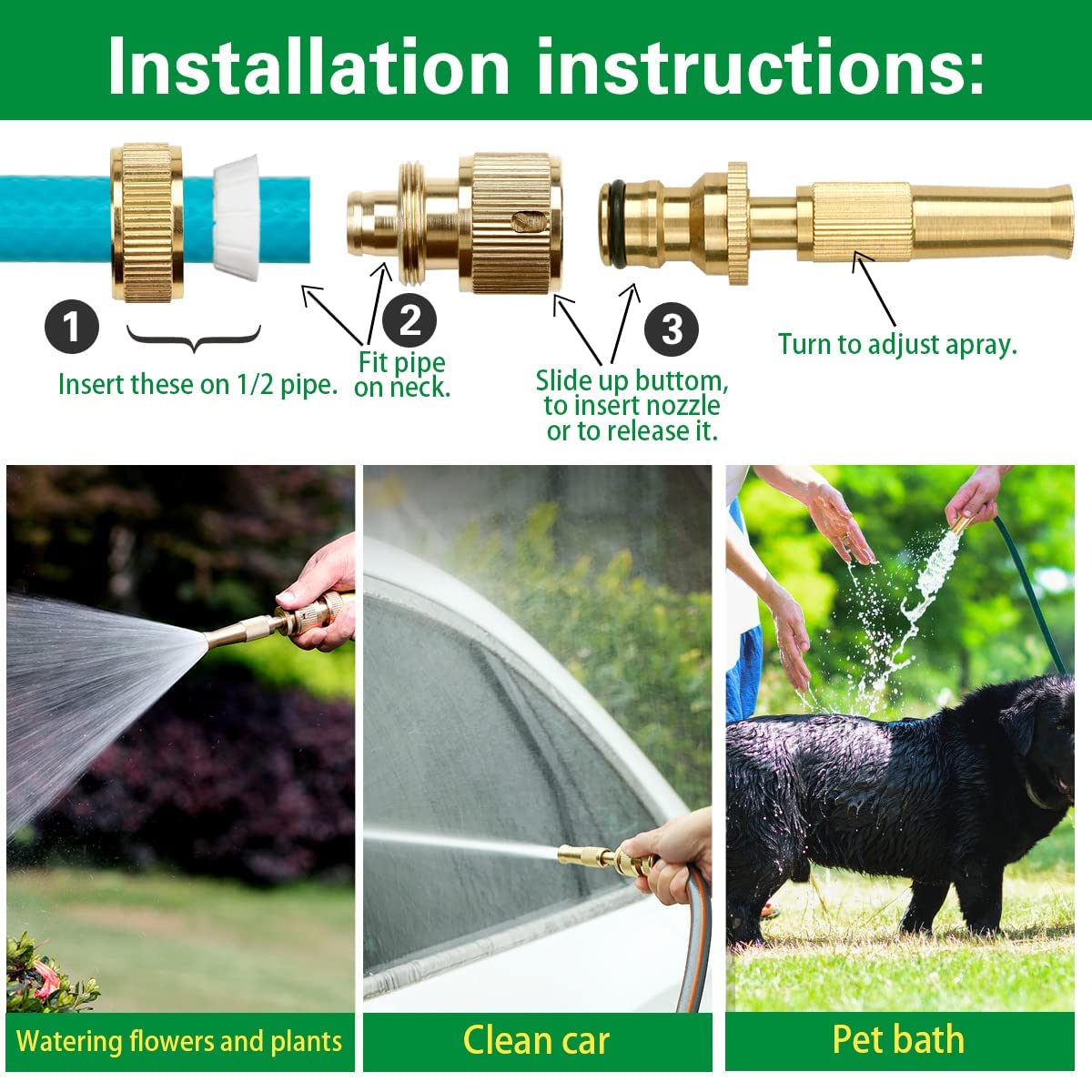 GOLDEN Water Jet Hose Nozzles