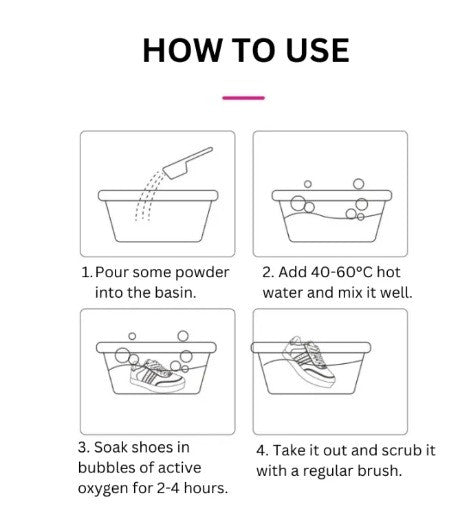 Oxygen Bubble Shoe Cleaner Powder