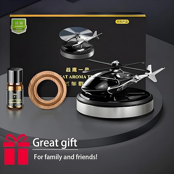 HELICOPTER SOLAR CAR FRESHNER