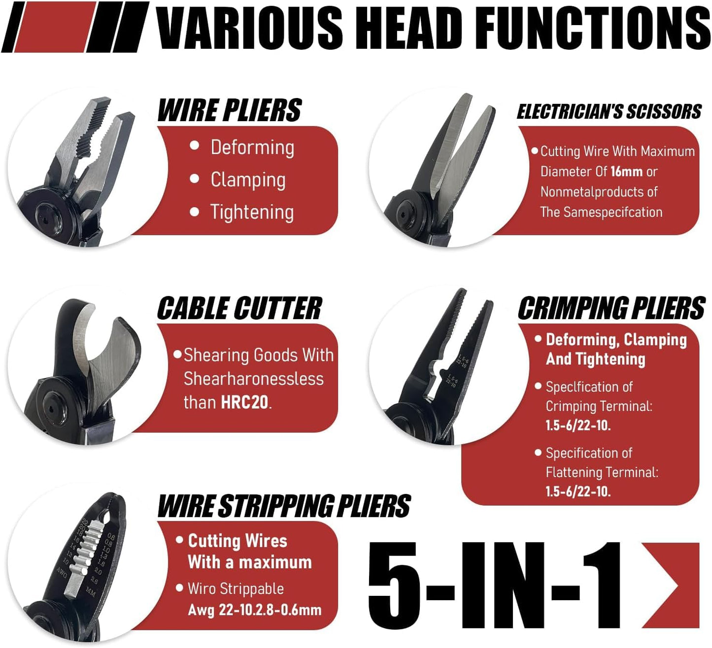 5 IN 1 WIRE CUTTER