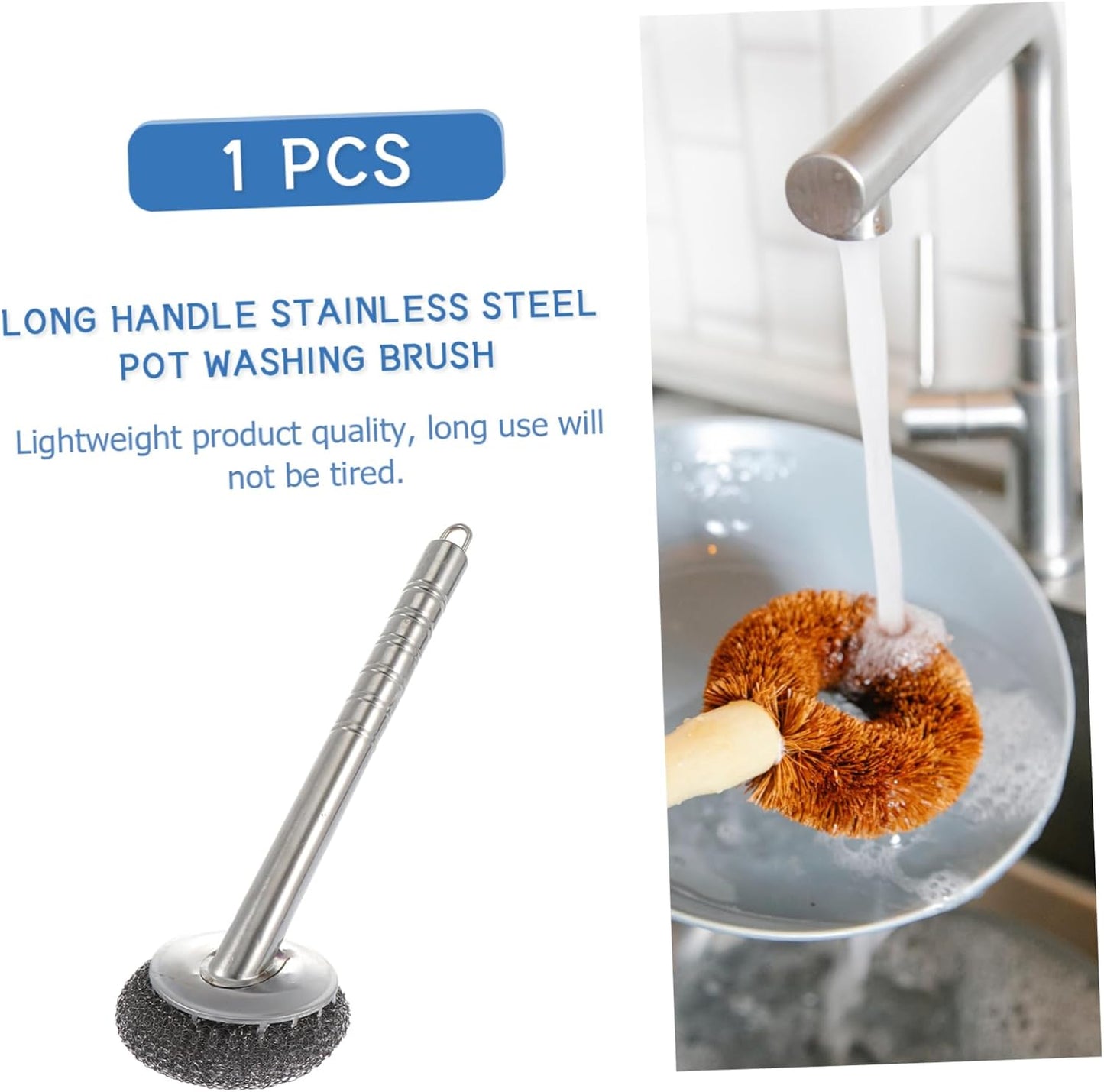 SS TAR DISH CLEANING BRUSH