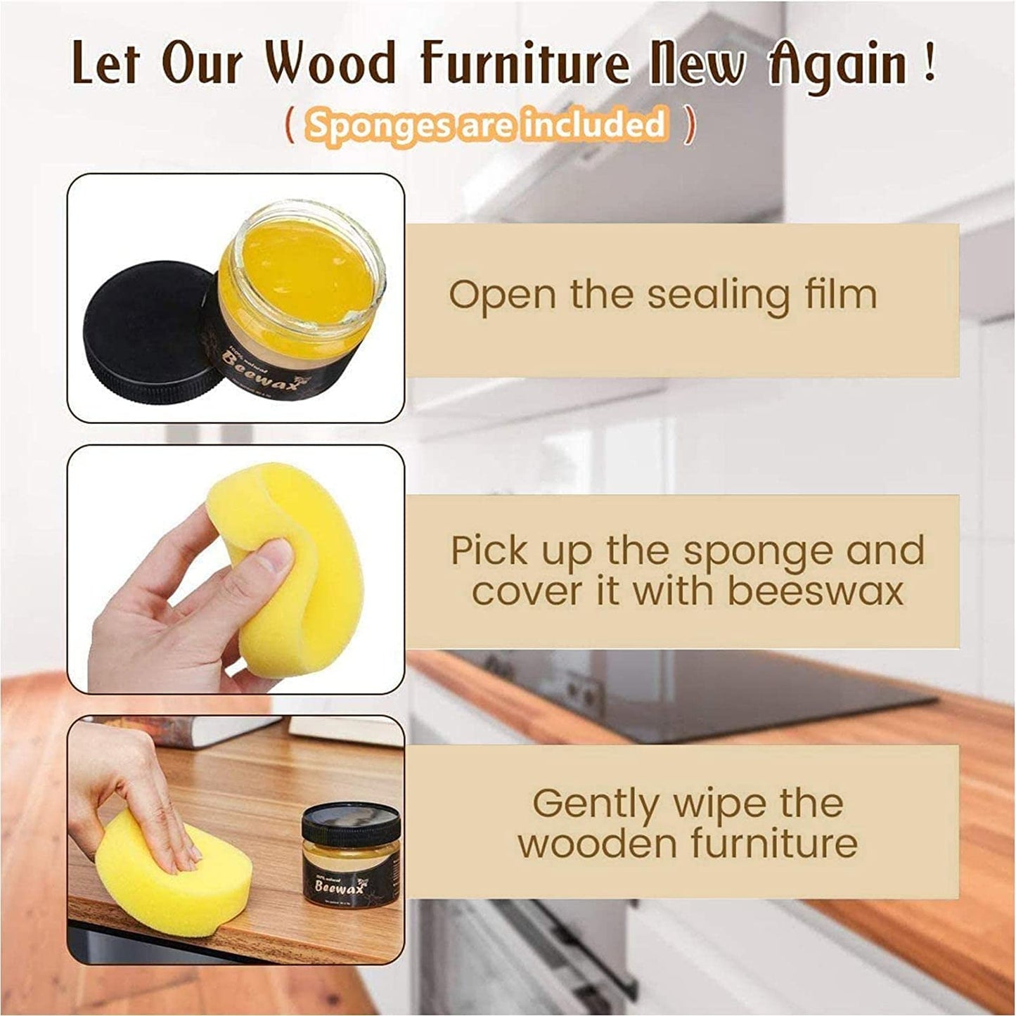 Bee Wax With Sponge