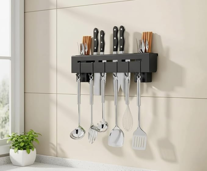 Kitchen Shelf Wall Mount Knife Holder