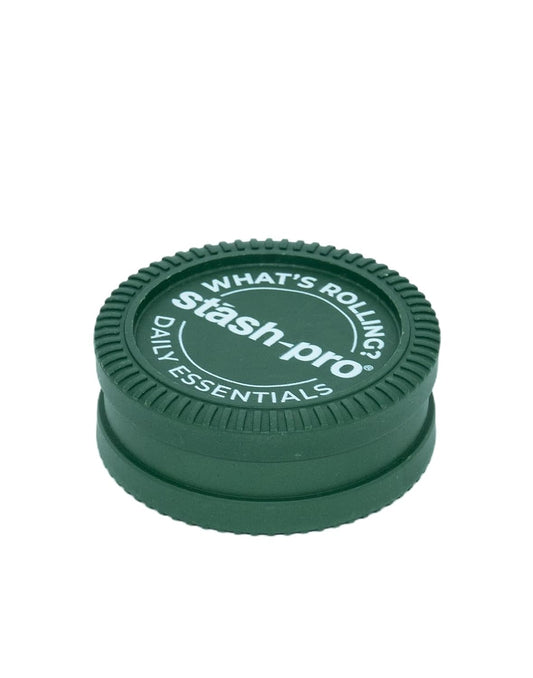Stash-Pro Herb Grinder – Compact 2-Part Crusher with Magnetic Lid | Durable Plas